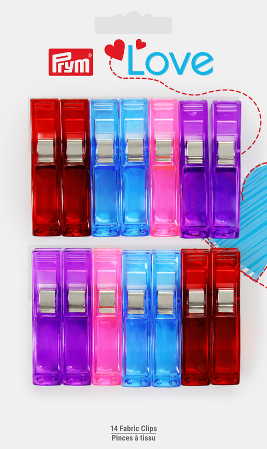60105|Prym Large Fabric Clips, 14 pc