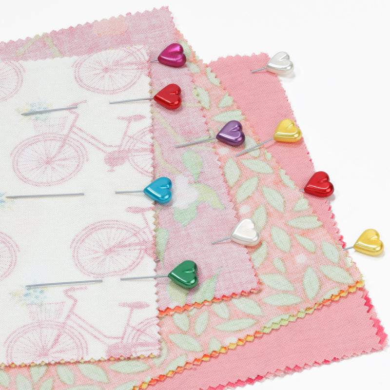 Cargue la imagen en el visor de la galería, 130|Dritz 2-1/8" Heart Pearlized Pins, Assorted, 35 pc