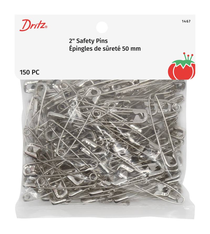 Chargez l'image dans la visionneuse de la galerie, 1467|Dritz 2" Safety Pins, Nickel, 150 pc