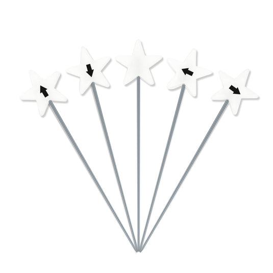 3019|Dritz Flat Star Head Pins, White, 115 pc