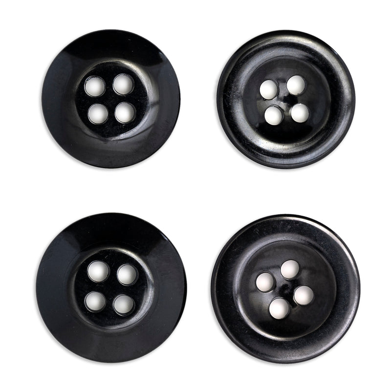 Load image into Gallery viewer, 25568|Dritz Waistband Buttons, Black, 15 &amp;17mm, 10 PC