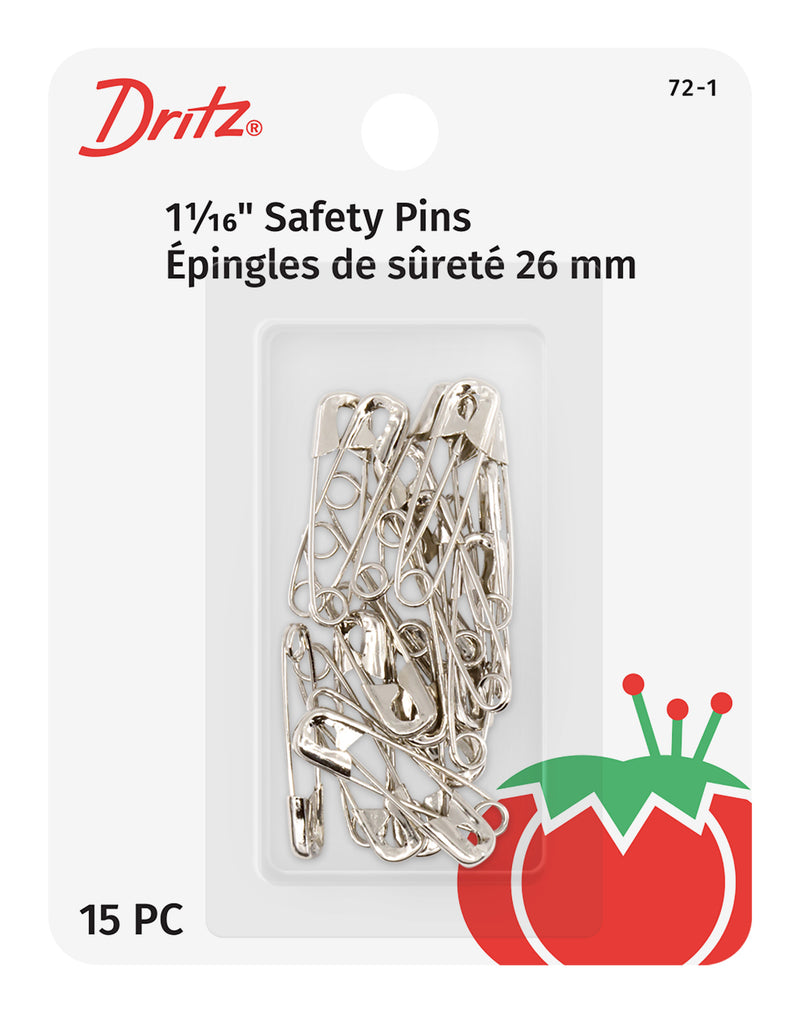 Load image into Gallery viewer, 72-1|Dritz 1-1/16" Safety Pins, Nickel, 15 pc