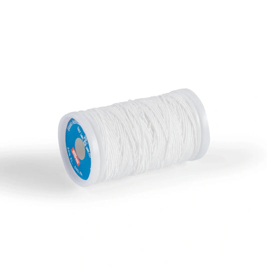 970026|Prym Elastic Sewing Thread, White, 22 YD (20 M)