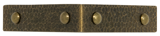 44797-38|Dritz Textured Right Angle Corners, Large, Antique Brass, 4 pc