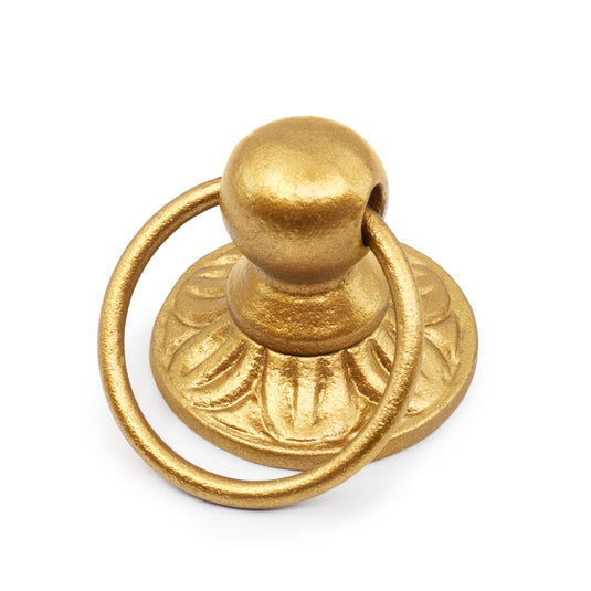 47023|Dritz Cast Iron Ring Pull, Gilt