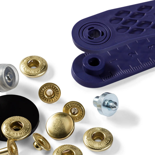 390332|Prym ANORAK 12 mm gold with tools 10pc