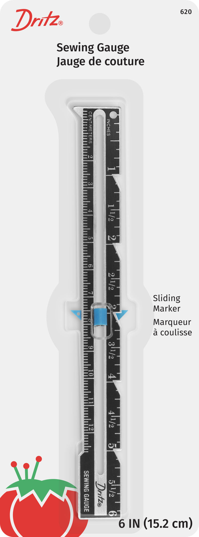 Load image into Gallery viewer, 620|Dritz Sewing Gauge with Sliding Marker