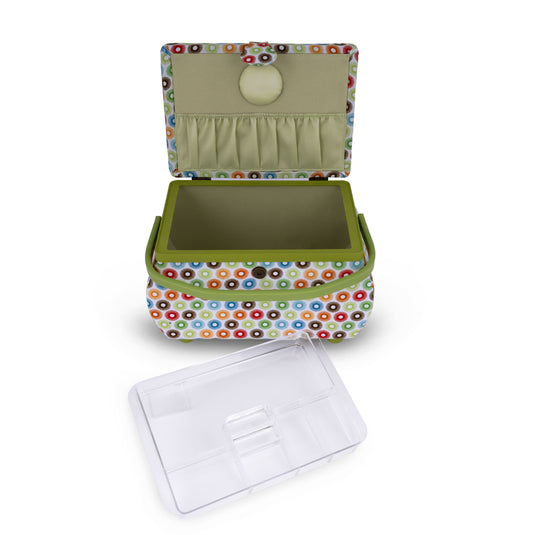 Z10237-211|Dritz Curved Sewing Basket, Large