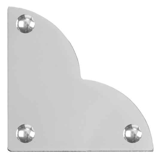 44793-65|Dritz Smooth Quatrefoil Corners, Large, Nickel, 4 pc