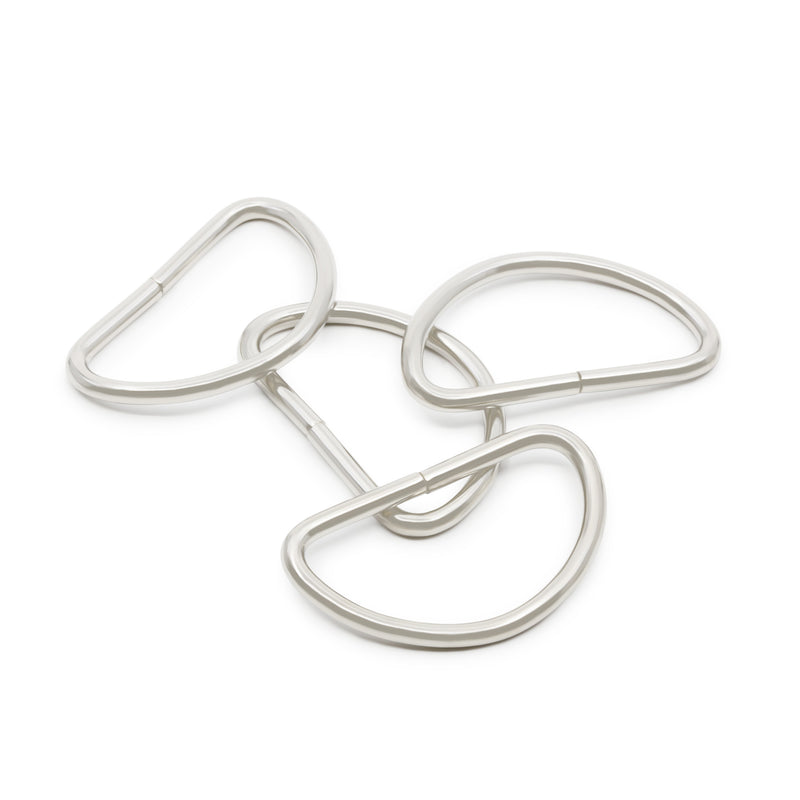 Load image into Gallery viewer, 117-114-65|Dritz 1-1/4" D-Rings, Nickel, 4 pc