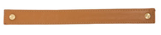 44309-73|Dritz 10" Faux Leather Handle Set, Ocher Brown