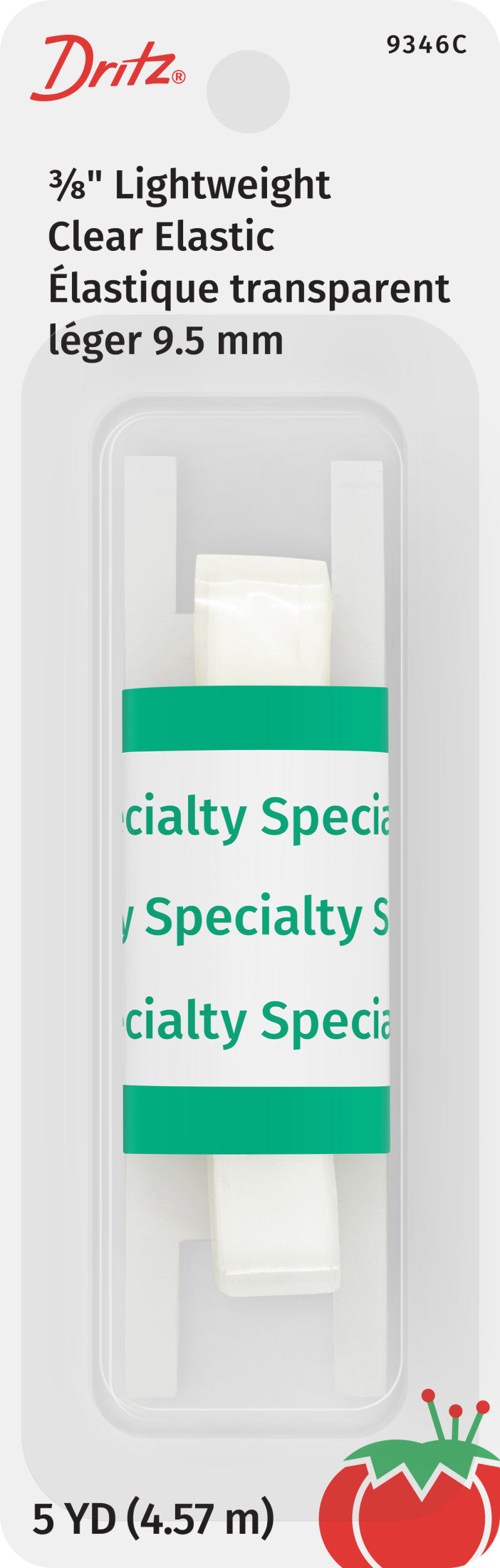 Load image into Gallery viewer, 9346C|Dritz 3/8" Lightweight Clear Elastic, Clear, 5 yd