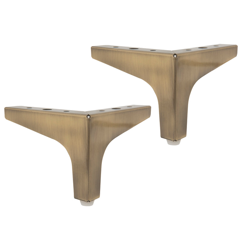 Chargez l'image dans la visionneuse de la galerie, 44707-38|Dritz Metal Corner Legs, Antique Brass, 2 pc
