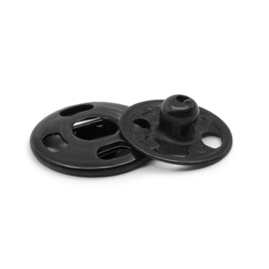80-1-1|Dritz Sew-On Snaps, 8 Sets, Size 1, Black