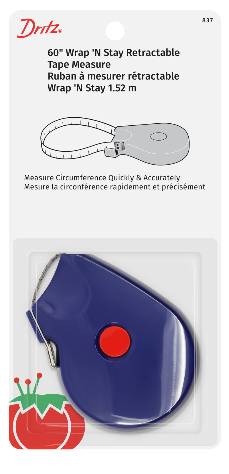 Load image into Gallery viewer, 837|Dritz Wrap N Stay Retractable Tape Measure