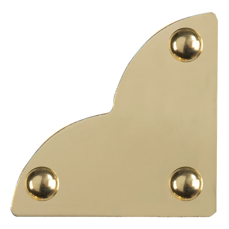 Chargez l'image dans la visionneuse de la galerie, 44792-35|Dritz Smooth Quatrefoil Corners, Small, Brass, 4 pc
