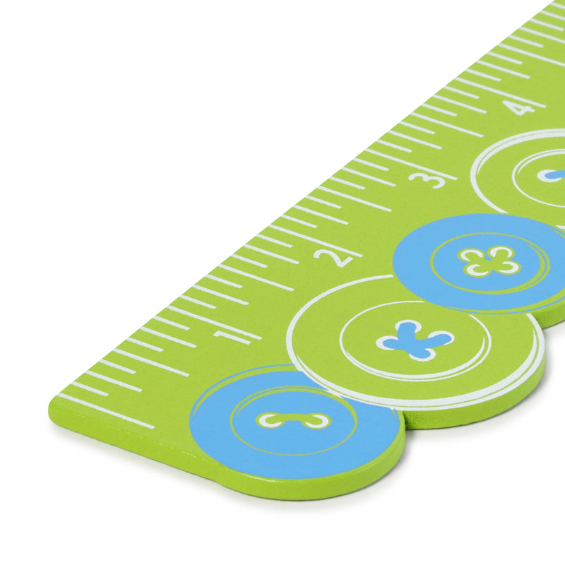 Load image into Gallery viewer, 5117|Dritz 6" Wooden Ruler, Buttons
