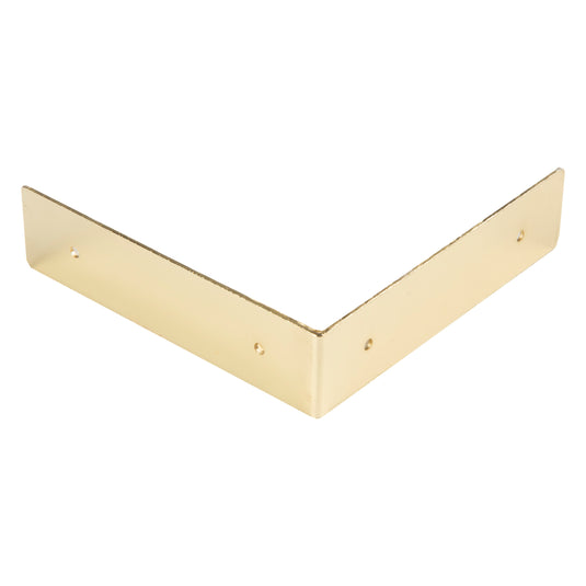 44791-35|Dritz Smooth Right Angle Corners, Large, Brass, 4 pc