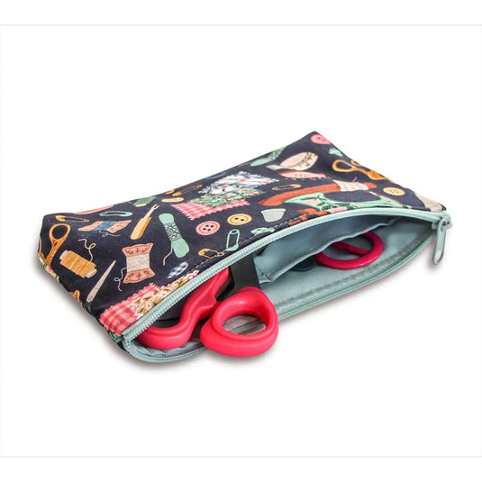 612062|Prym Multi-Purpose Organizer Zipper Pouch, Aqua Notions