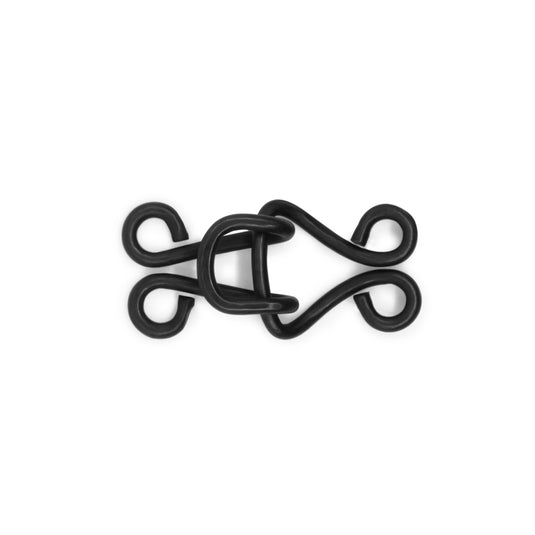 97-1|Dritz Coat Hooks & Eyes, 4 pc, Black