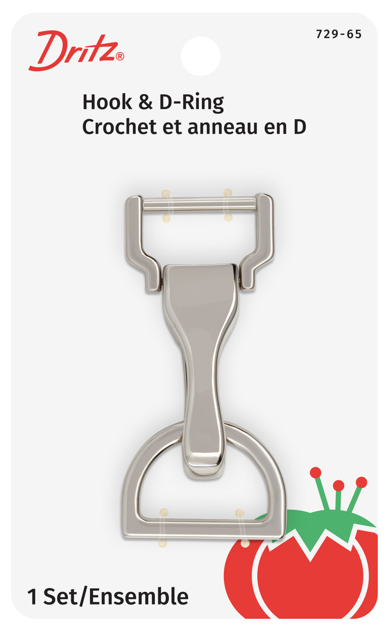 Chargez l'image dans la visionneuse de la galerie, 729-65|Dritz Large Hook &amp; D-Ring, Nickel