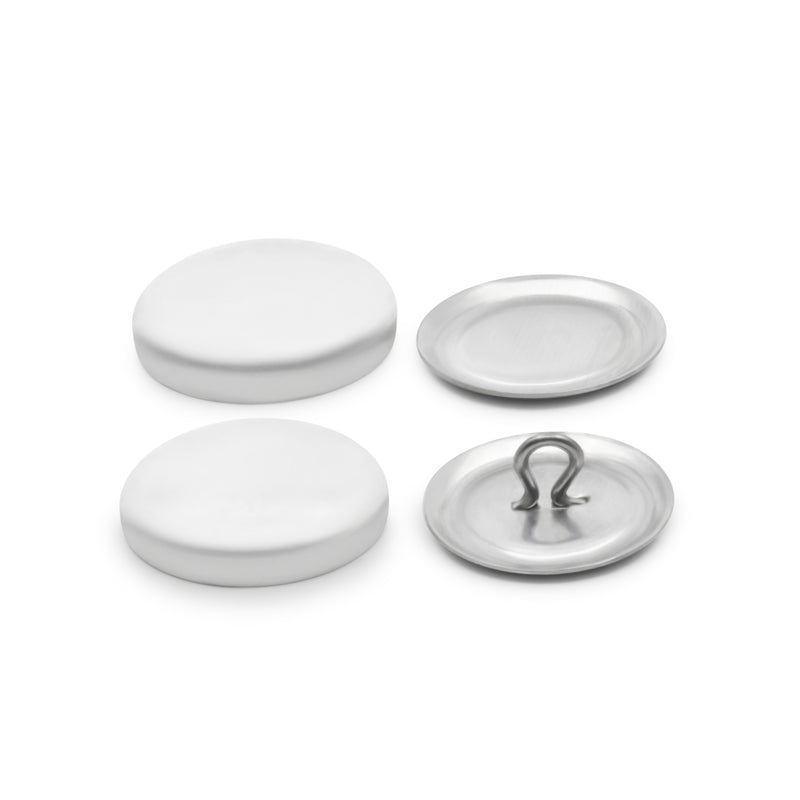 Load image into Gallery viewer, 114-30|Dritz 3/4" Craft Cover Button Kit, 18 Sets, Nickel