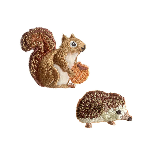 924321|Prym Applique, Hedgehog & Squirrel, 2 pc