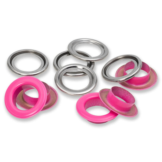 542569|Prym Eyelets with washers 14 mm pink 15pc