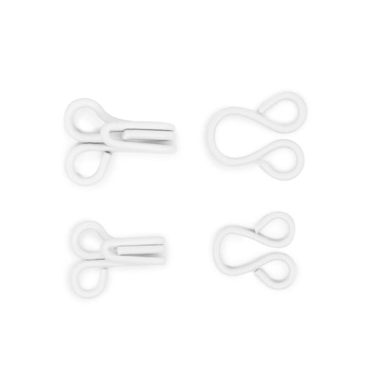 90-67|Dritz Hooks & Eyes, 20 pc, White