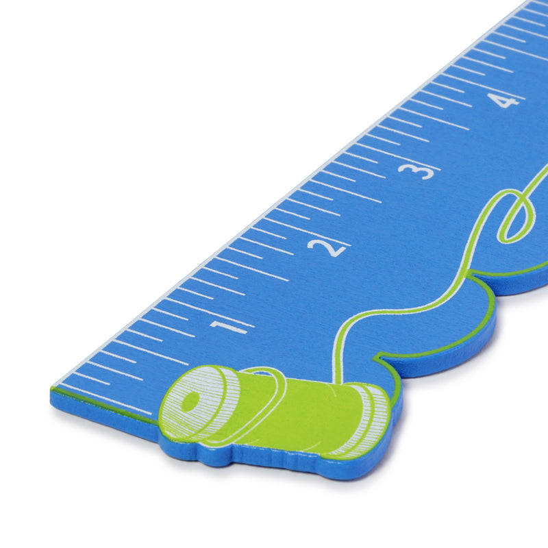 Load image into Gallery viewer, 5119|Dritz 6" Wooden Ruler, Thread Spool