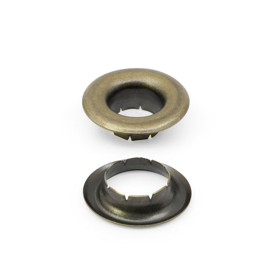 659-38|Dritz 1/4" Large Eyelets & Tools, 12 Sets, Brass