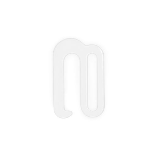 99-34|Dritz 3/4" Swim Suit Bra Hooks, 2 pc, White