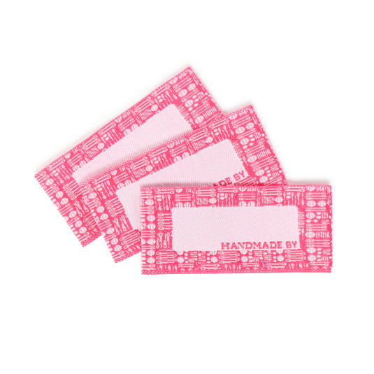 3242|Dritz Sew-on Woven Quilt Labels, Assorted, 9 pc