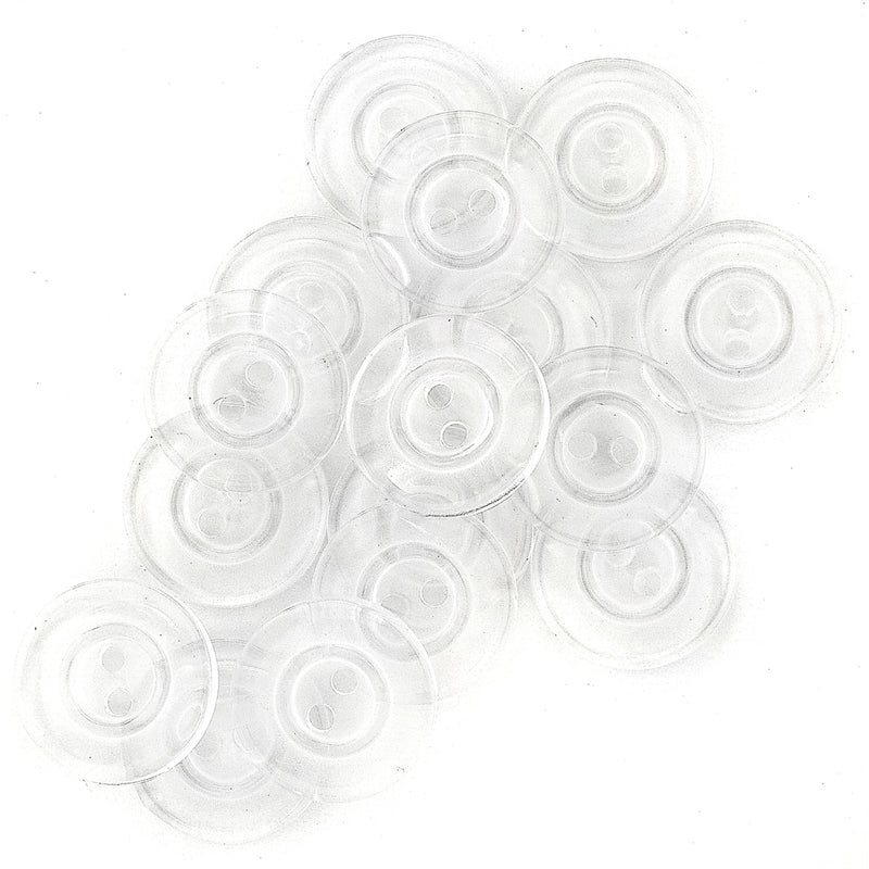 Load image into Gallery viewer, 25564|Dritz Transparent Buttons, 17mm, 16 pc