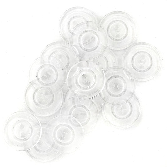25564|Dritz Transparent Buttons, 17mm, 16 pc