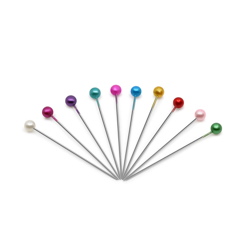 Chargez l'image dans la visionneuse de la galerie, BK157|Dritz 1-1/2" Long Pearlized Pins, Assorted, 1440 pc