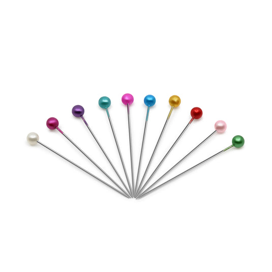 BK157|Dritz 1-1/2" Long Pearlized Pins, Assorted, 1440 pc
