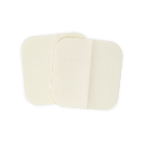 55240-9AD|Dritz Twill Iron-On Patches, 5" x 5", 2 pc, Stone