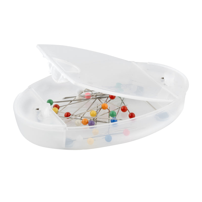 Cargue la imagen en el visor de la galería, 799|Dritz Ultimate Magnetic Pin Caddy with Ball Pins, Assorted Colors, 1 Caddy, 15 Ball Pins