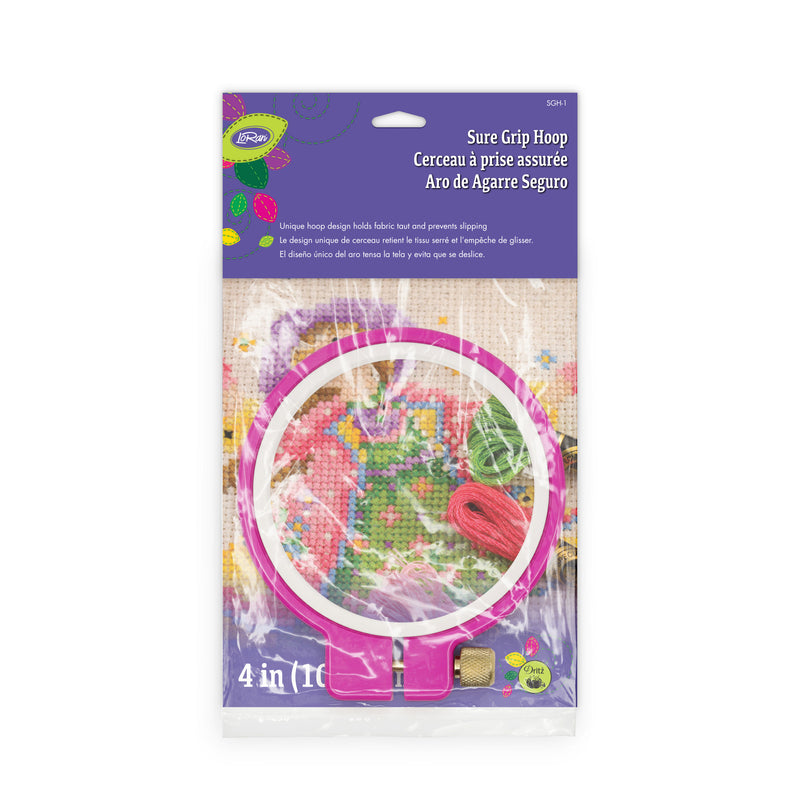 Cargue la imagen en el visor de la galería, SGH-1|LoRan Sure Grip Hoop, Holds Fabric, Size 4