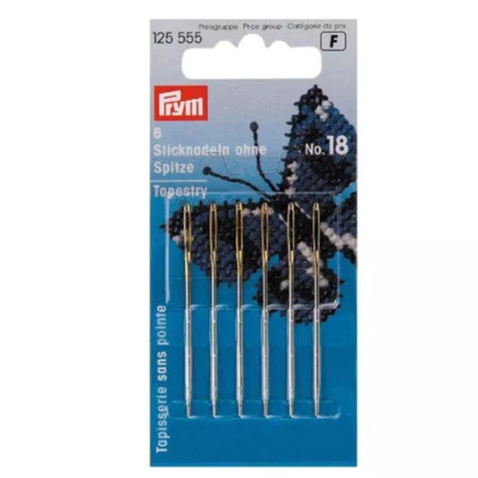 125555|Prym Tapestry Needles, No. 18, 6 PC