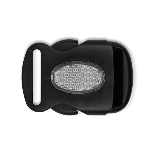 503|Dritz 1-1/2" Parachute Buckle with Reflective Center, Black