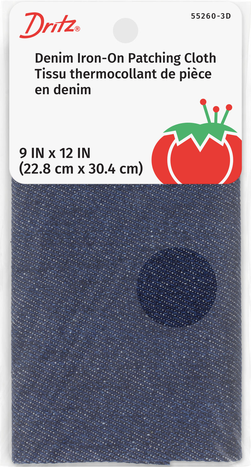 Cargue la imagen en el visor de la galería, 55260-3D|Dritz Denim Iron-On Patches, 9" x 12", Dark Blue