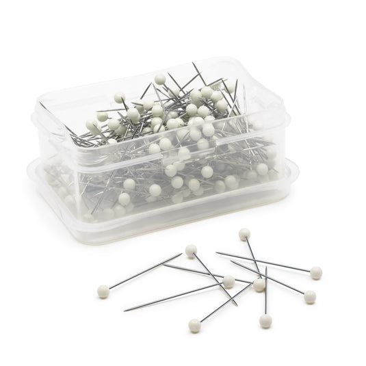 111|Dritz 1-1/2" Long Color Ball Pins, White, 250 pc
