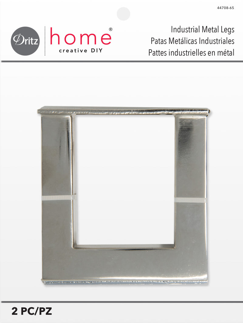 Chargez l'image dans la visionneuse de la galerie, 44708-65|Dritz Industrial Metal Legs, Nickel, 2 pc