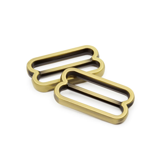 457-38|Dritz 1" Fashion Slide Adjusters, Antique Brass, 2 pc