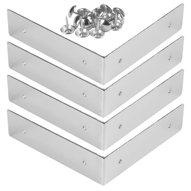 Load image into Gallery viewer, 44791-65|Dritz Smooth Right Angle Corners, Large, Nickel, 4 pc
