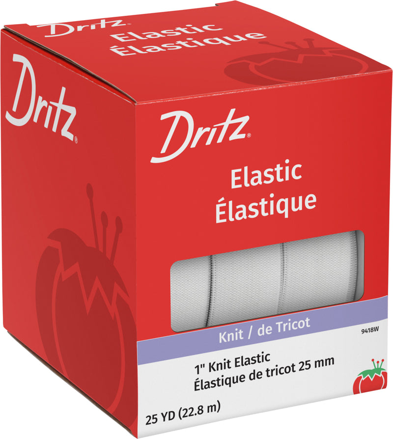 Chargez l'image dans la visionneuse de la galerie, 9418W|Dritz 1" Knit Elastic, White, 25 yd
