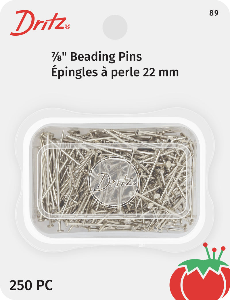Load image into Gallery viewer, 89|Dritz 7/8" Beading Pins, Nickel, 250 pc