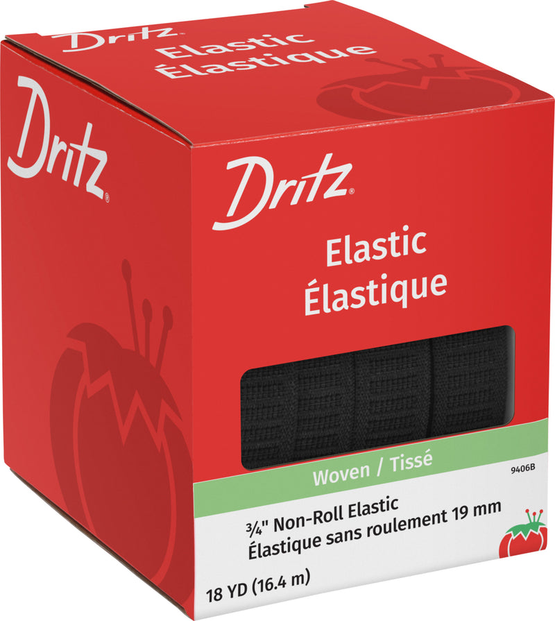 Chargez l'image dans la visionneuse de la galerie, 9406B|Dritz 3/4" Non-Roll Elastic, Black, 18 yd